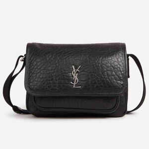 YSL Niki Small Messenger Bag in Grained Lambskin Leather